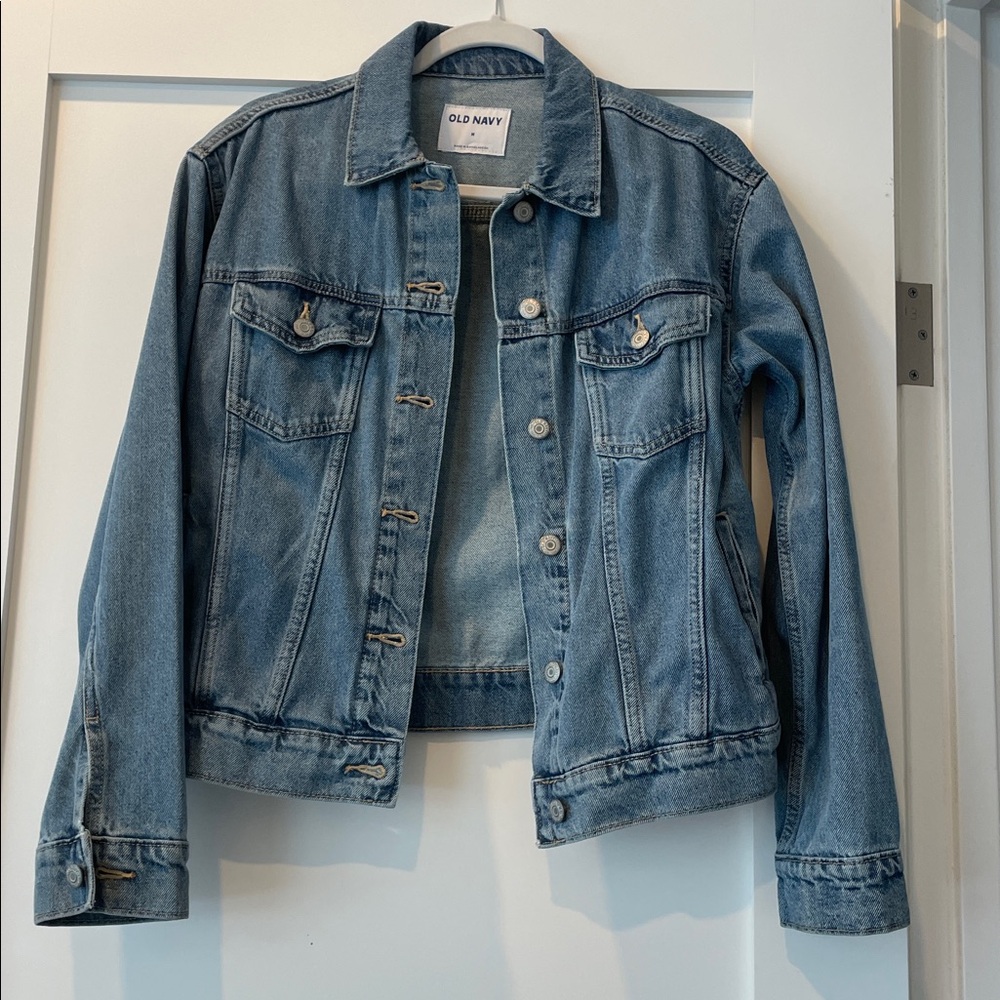Old Navy Light Blue Denim Jacket - Medium